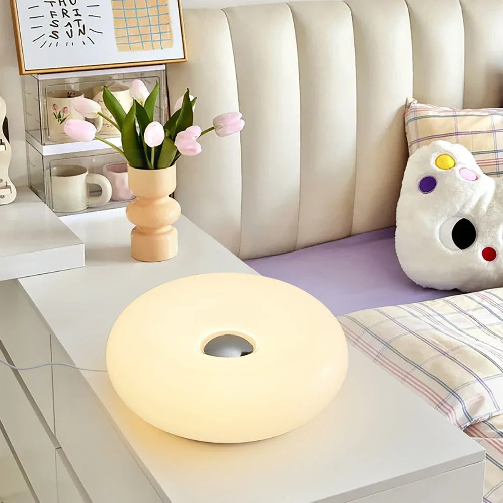 Donut LED Touch Lamp - in use