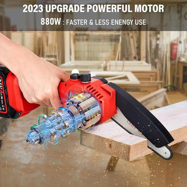 Compact Cordless Chainsaw - detail