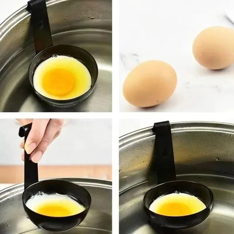Egg Poacher with Nonstick Mold - in use