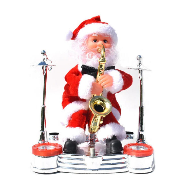 Climbing Santa Holiday Display Toy - in use