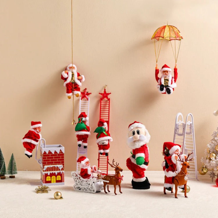 Climbing Santa Holiday Display Toy - alternate angle