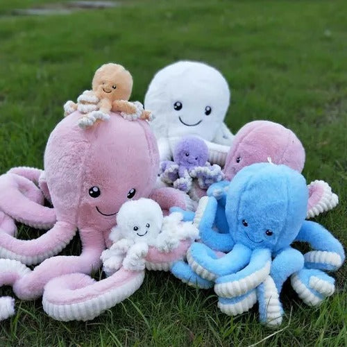 Giant Octopus Plush Stuffed Animal - detail