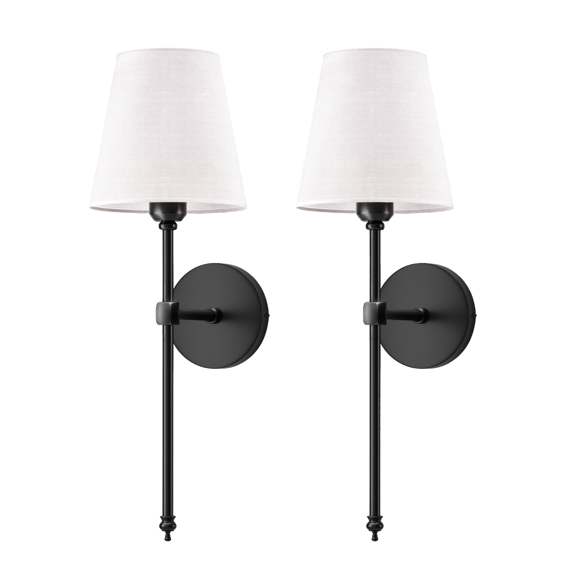 Elegant Wireless Wall Sconces - alternate angle