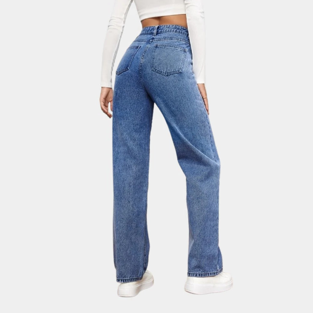 Casual Baggy Jeans For Women - in use