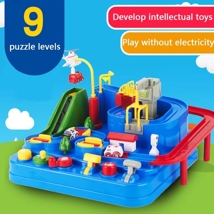 Children's Mechanical Vehicle Track Game - detail