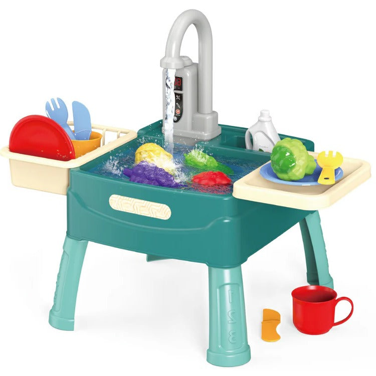 Children's Play Kitchen with Flowing Water Feature - detail