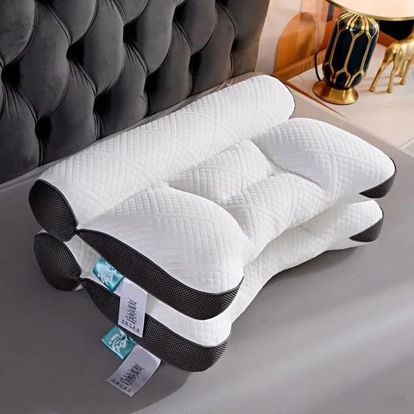 Ergonomic Goose Down Pillow, Cervical Support Comfort Down Pillow, - alternate angle