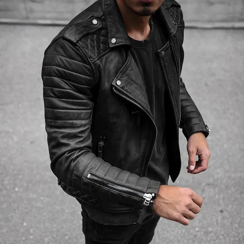 Blouson en cuir pour homme de haute qualité, durable et élégant