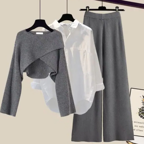 3 Piece - Comfortable Chic Dress Set - alternate angle