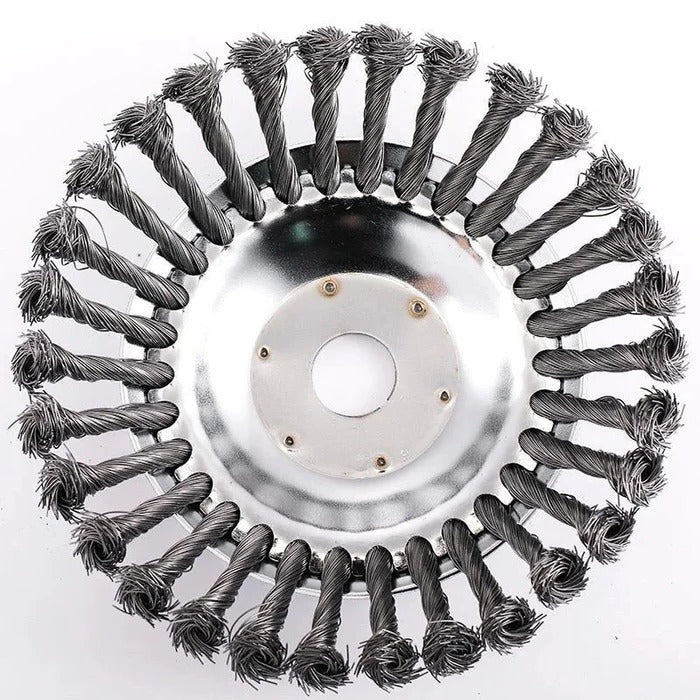 Heavy-Duty Wire Weeding Wheel - detail