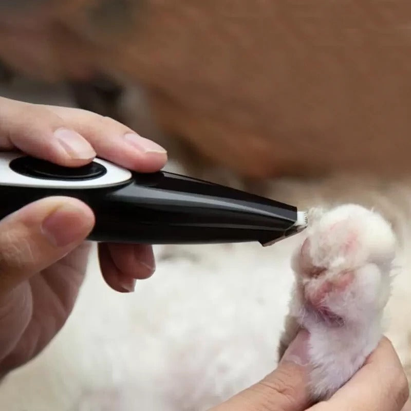 Electric Pet Grooming Trimmer - in use