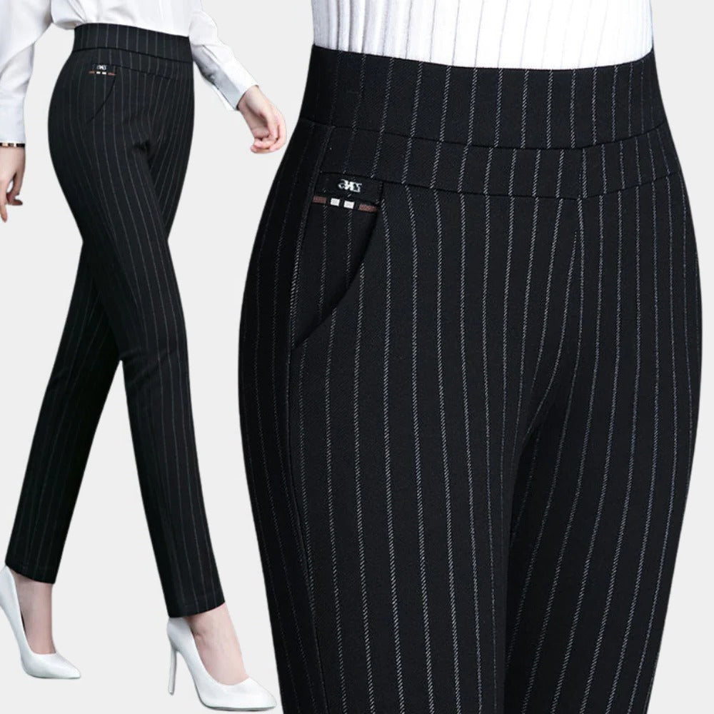 High Waist Stretch Pants - detail