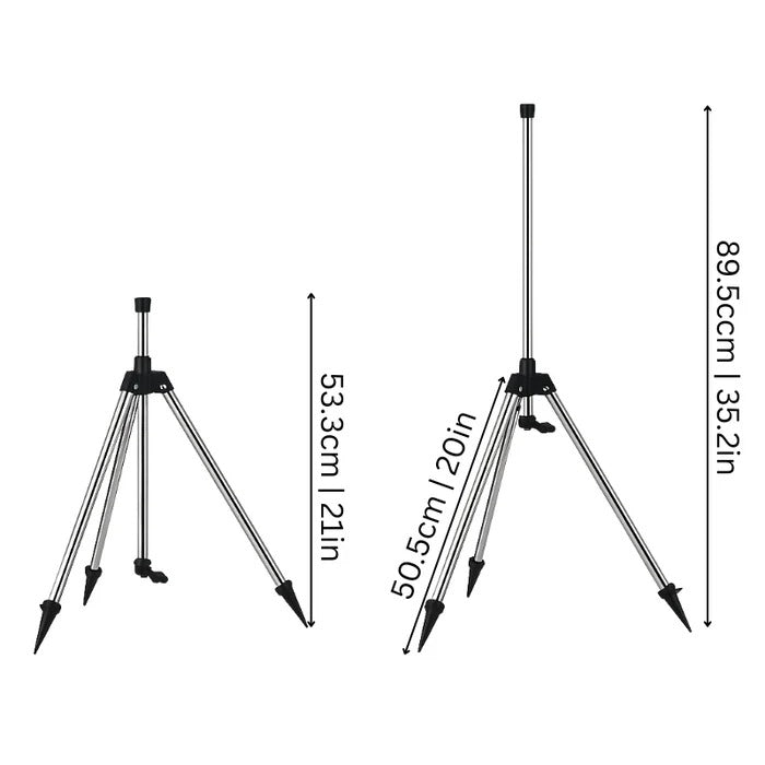 High-Pressure Rotating Tripod Sprinkler - alternate angle