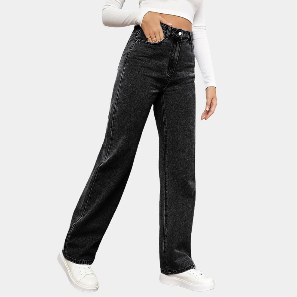 Casual Baggy Jeans For Women - detail