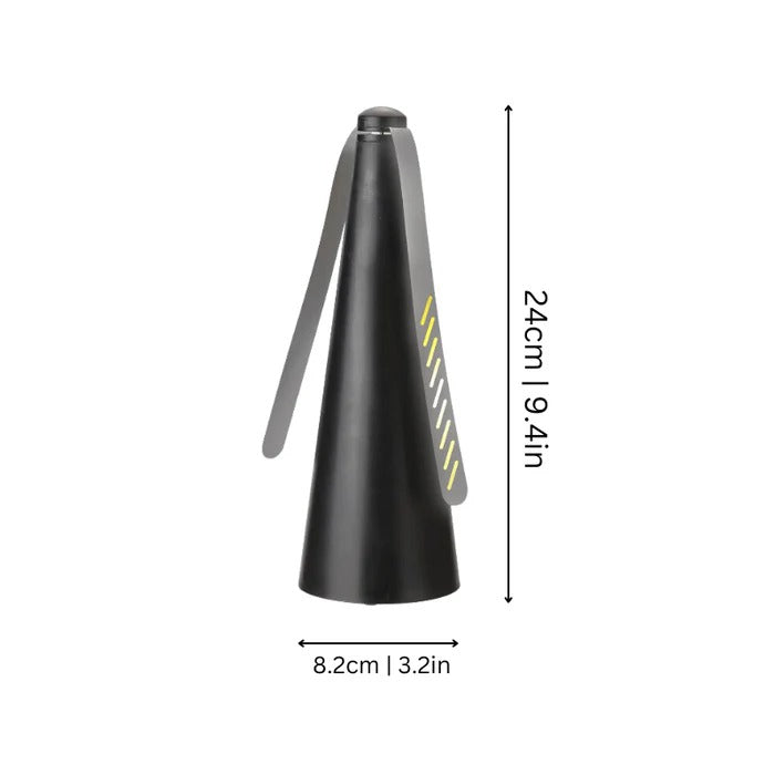 Battery-Powered Fly Repelling Fan - alternate angle