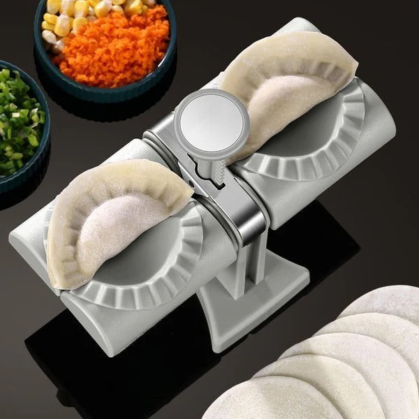 Double head automatic dumpling maker mould - alternate angle