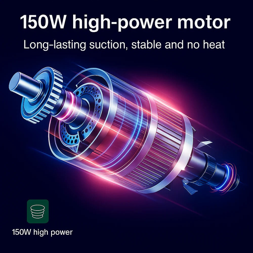 Cordless Car Vacuum Cleaner - 95000Pa Suction, Lightweight & Powerful Handheld