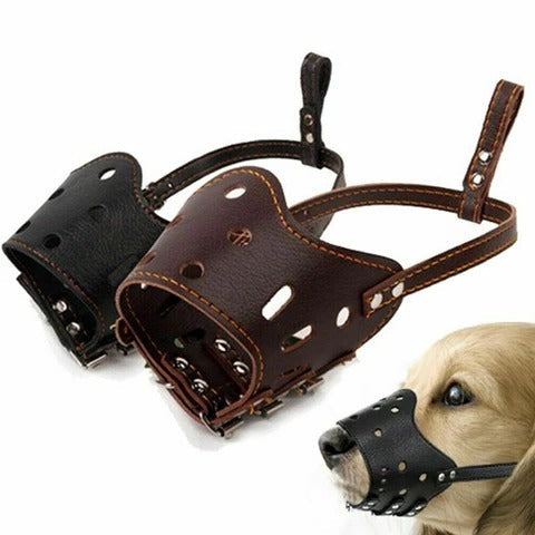 Breathable Dog Biting Muzzle Mouth Guard - alternate angle