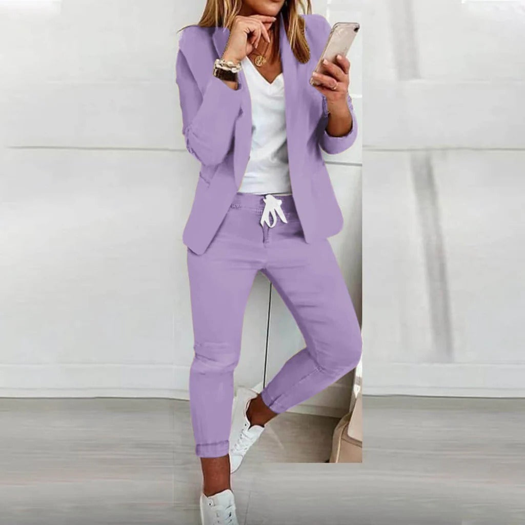 Elegant and Comfortable Blazer Set - alternate angle