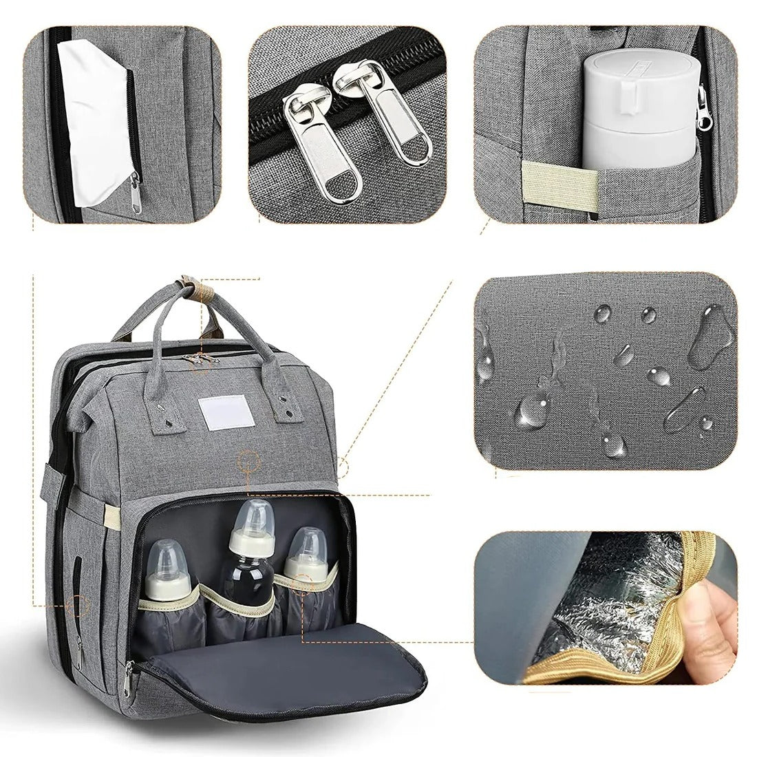 Baby Essentials Parent Backpack - detail