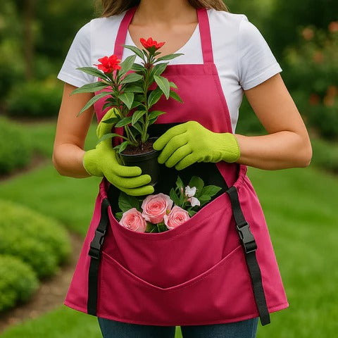 Durable Harvesting Apron With Drop-Release Pouch - alternate angle