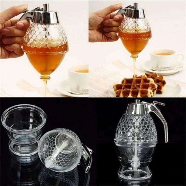 Easy Honey Dispenser Kettle - in use