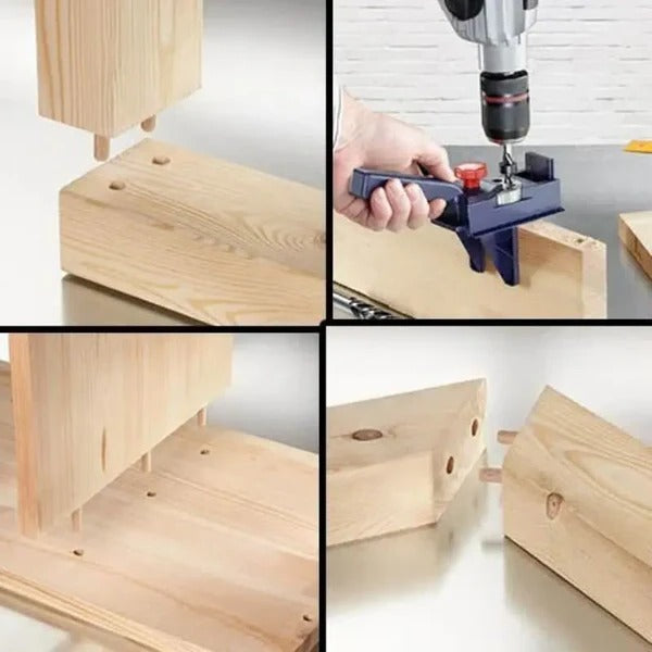 Dowel Drill Guide - in use