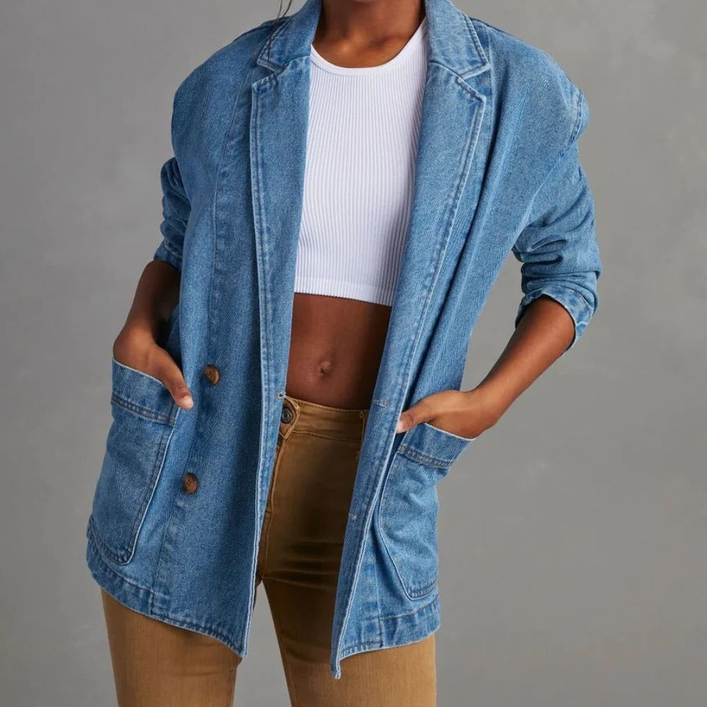 Casual and Stylish Denim Jacket For Women - detail