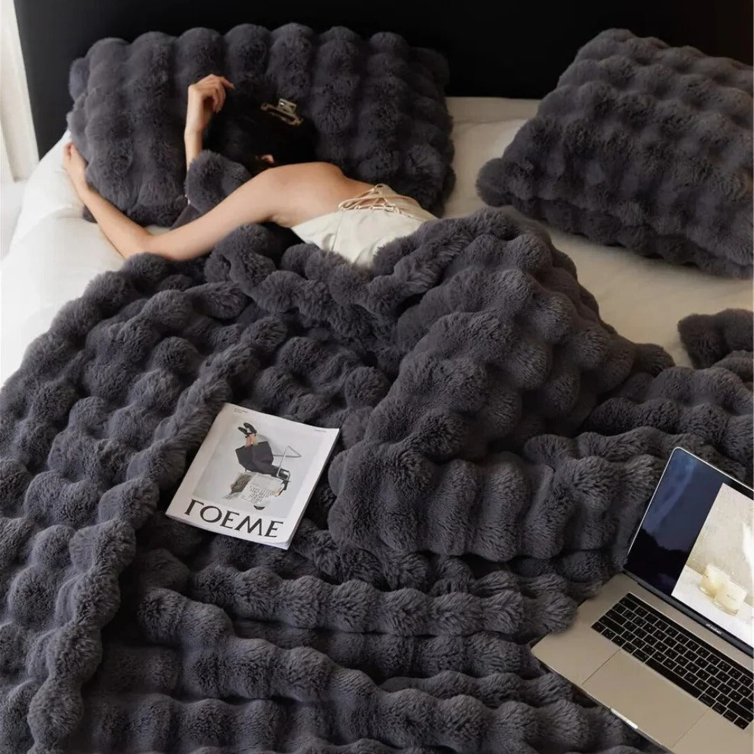 All-Season Blanket with Elegant Design - alternate angle