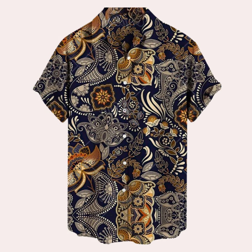 Chemise homme confortable à manches courtes