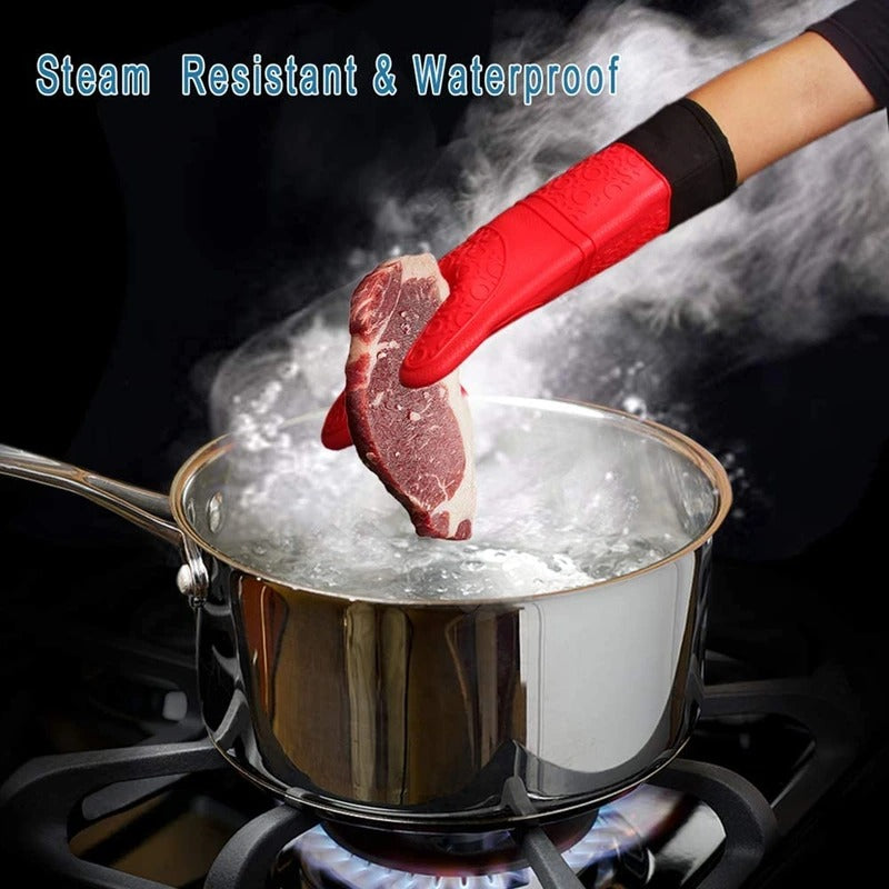 Heat-Resistant Oven Gloves - alternate angle