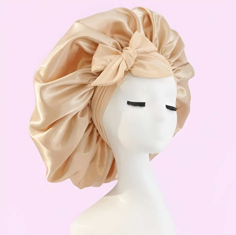 All-Night Silk Bonnet - detail