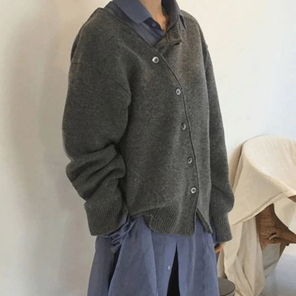 Cashmere Jacket With Button Details - detail