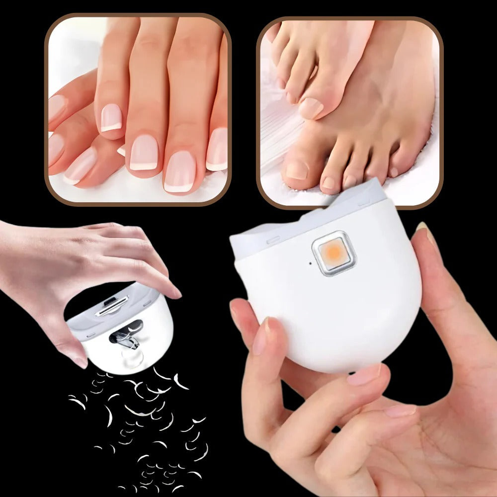 Dual Speed Electric Nail Clipper - in use