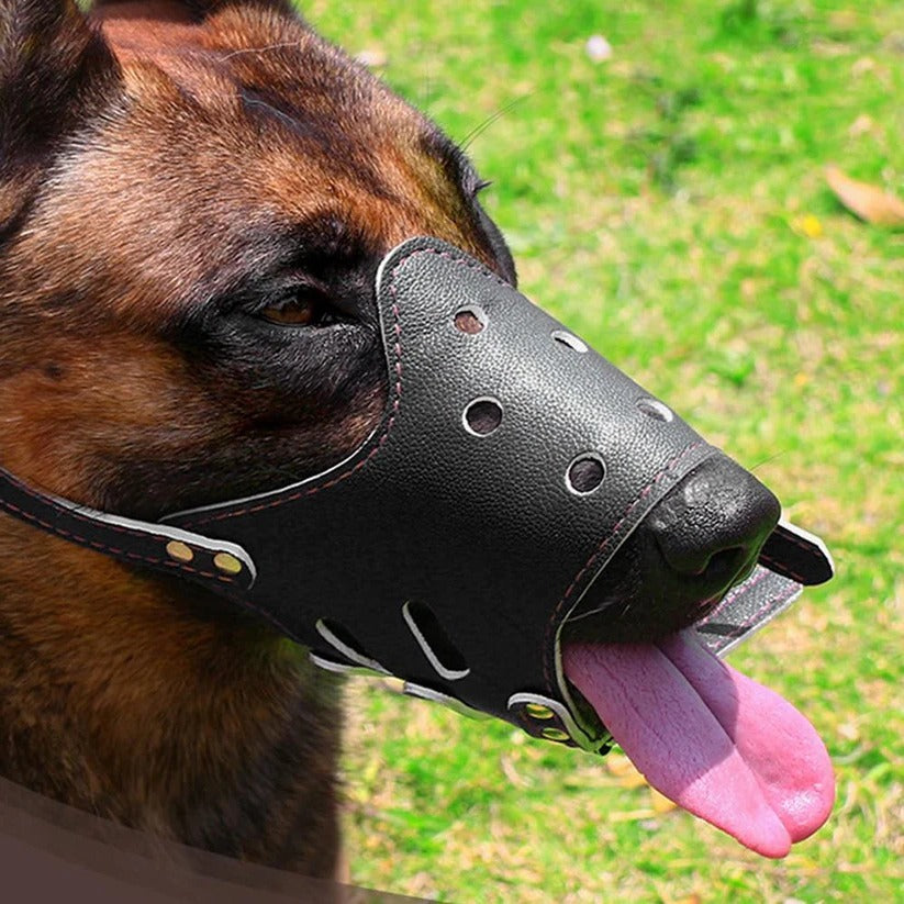 Breathable Dog Biting Muzzle Mouth Guard - alternate angle