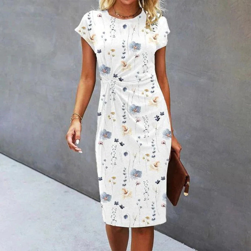 Elegante Vestido de Manga Corta