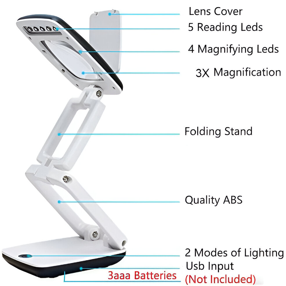 Full-Page Floor Magnifying Lamp - detail