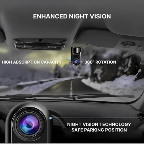 Car Dashcam with Surveillance Camera - detail
