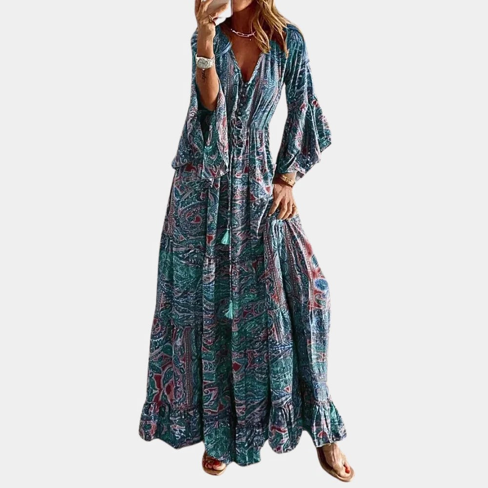 Robe longue bohème pour femme
