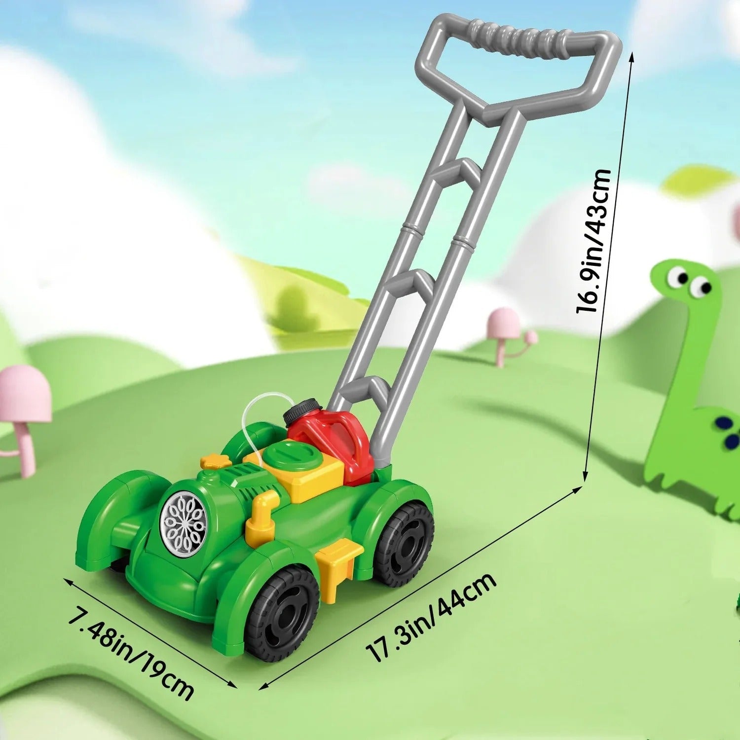 Bubble Lawn Mower Toy - detail