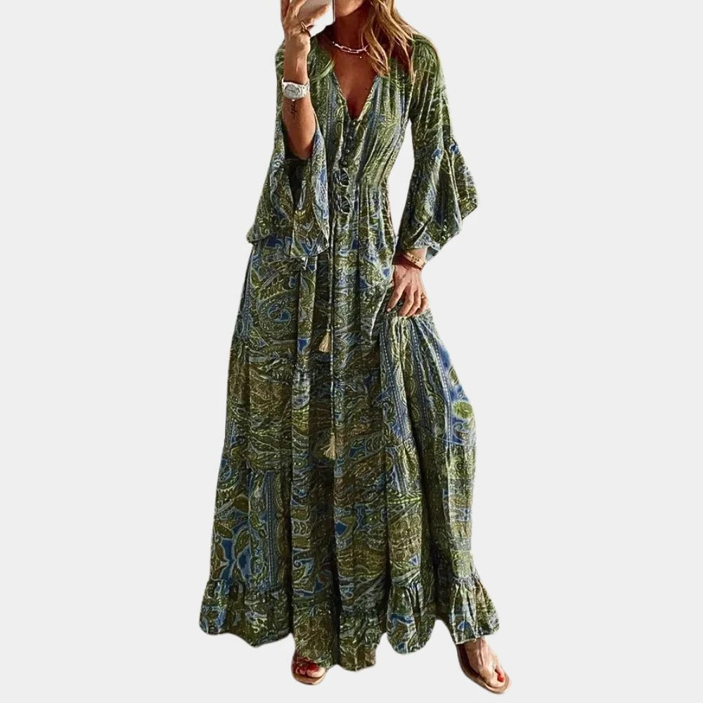 Bohemian Long Dress for Women - detail