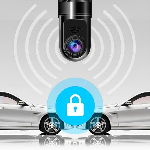 Car Dashcam with Surveillance Camera - detail
