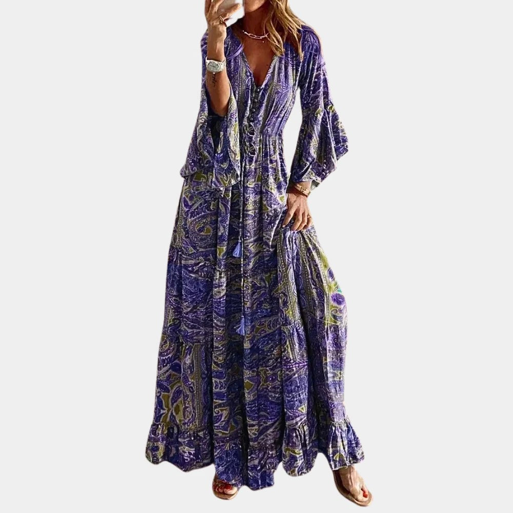 Bohemian Long Dress for Women - detail