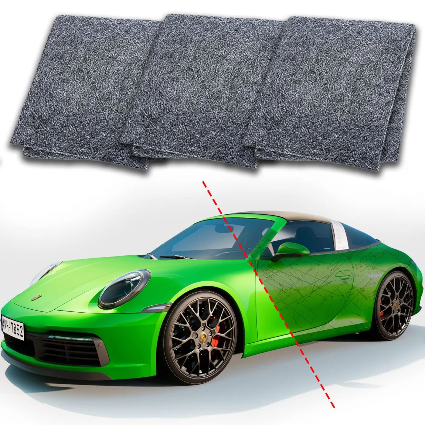 Car Scratch Remover Cloth - alternate angle