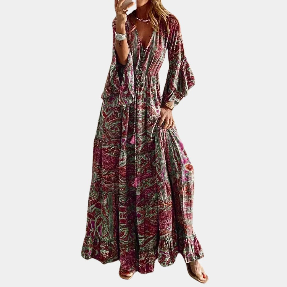 Bohemian Long Dress for Women - alternate angle
