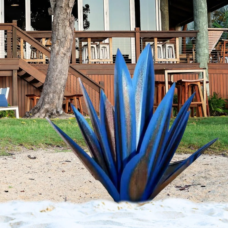 Agave Americana Metal Decorative Plant - detail