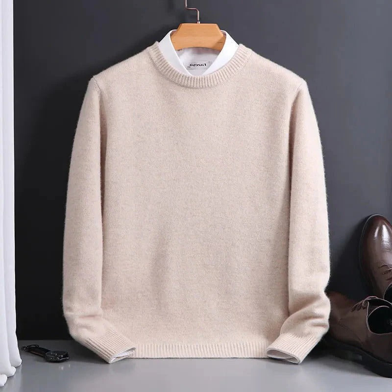 Exclusive men's cashmere jumper - alternate angle