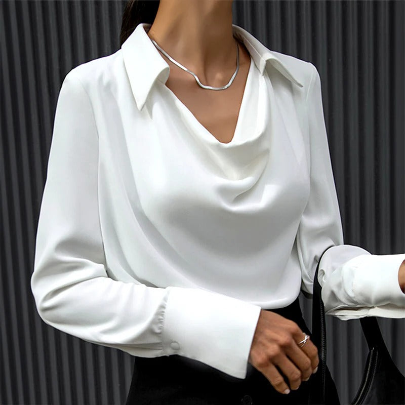 Elegant Silk Blouse For Women - detail