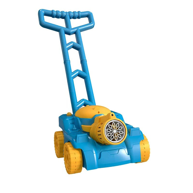 Bubble Lawn Mower Toy - in use