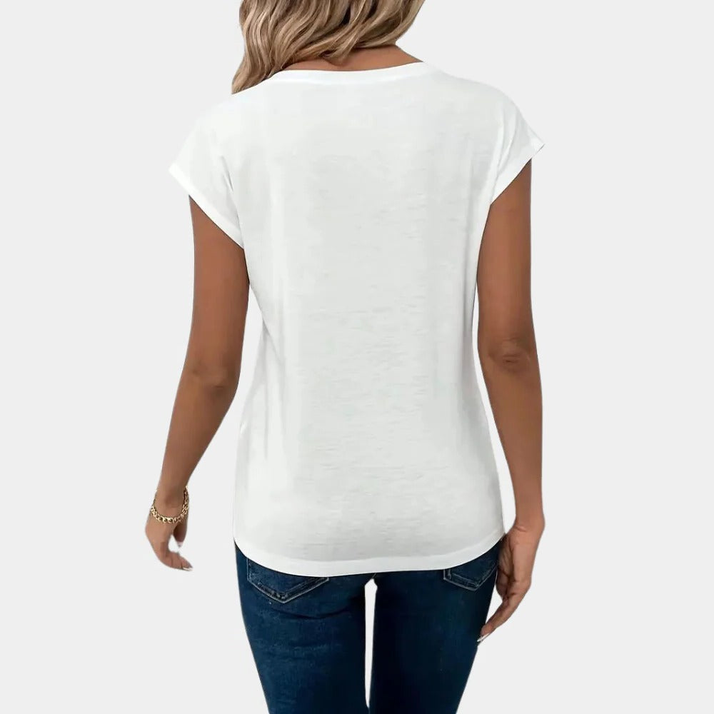 Casual Women's V-neck T-shirt - alternate angle